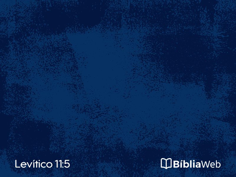 Levítico 11:5 em imagem para compartilhar