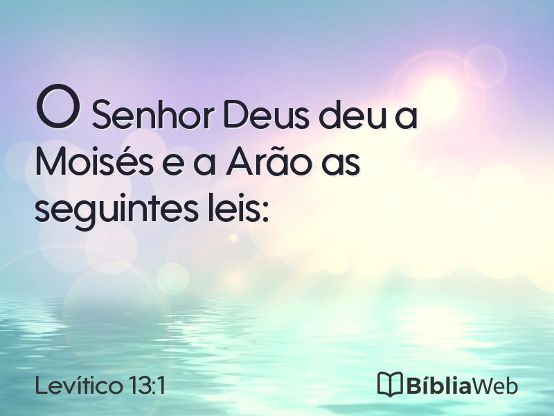 Levítico 13:1 em imagem para compartilhar