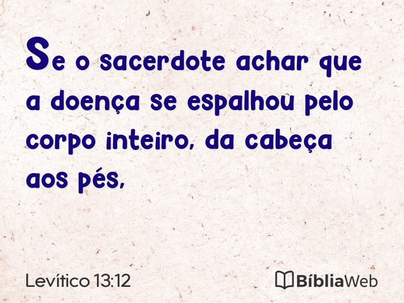 Levítico 13:12 em imagem para compartilhar