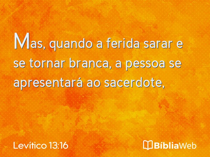 Levítico 13:16 em imagem para compartilhar