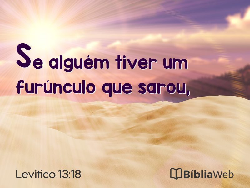 Levítico 13:18 em imagem para compartilhar