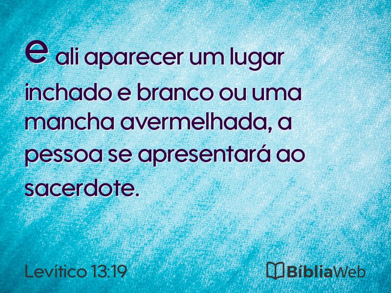 Levítico 13:19 em imagem para compartilhar
