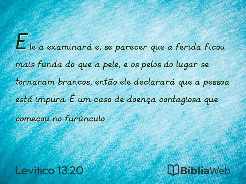 Levítico 13:20 em imagem para compartilhar