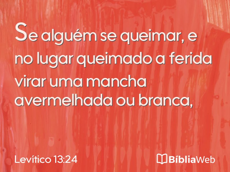 Levítico 13:24 em imagem para compartilhar