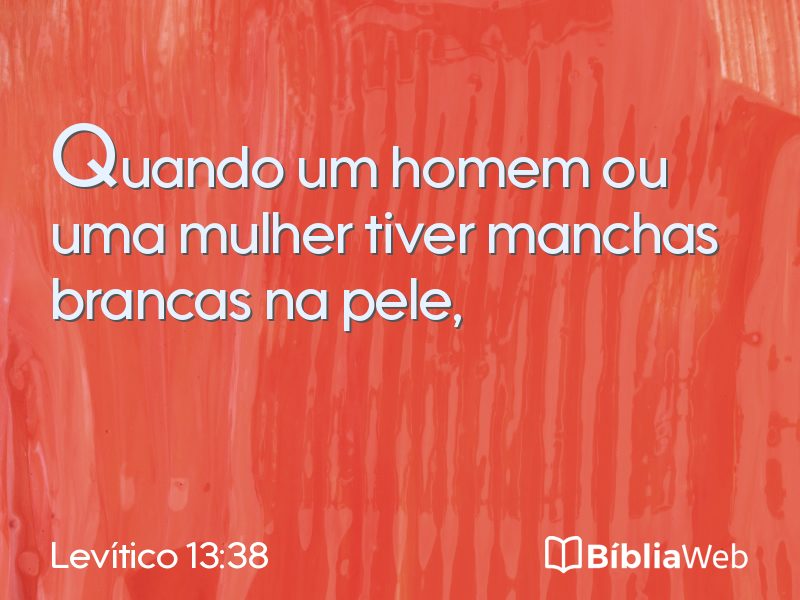 Levítico 13:38 em imagem para compartilhar