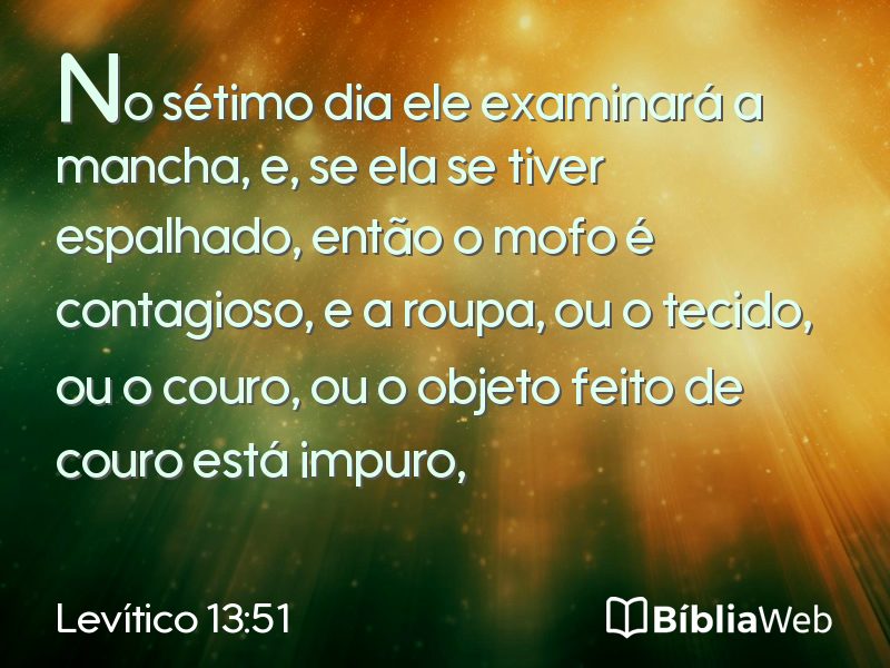 Levítico 13:51 em imagem para compartilhar
