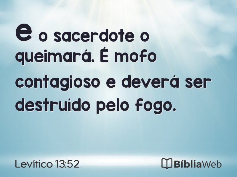 Levítico 13:52 em imagem para compartilhar