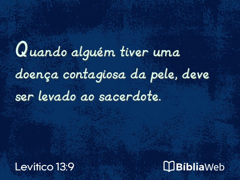 Levítico 13:9 em imagem para compartilhar