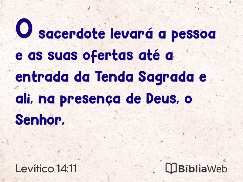 Levítico 14:11 em imagem para compartilhar