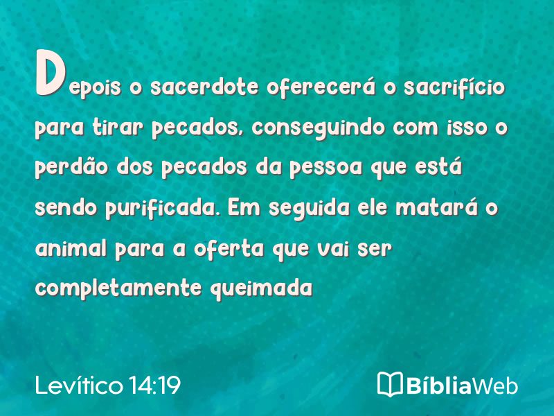 Levítico 14:19 em imagem para compartilhar