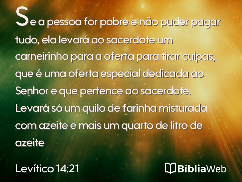 Levítico 14:21 em imagem para compartilhar