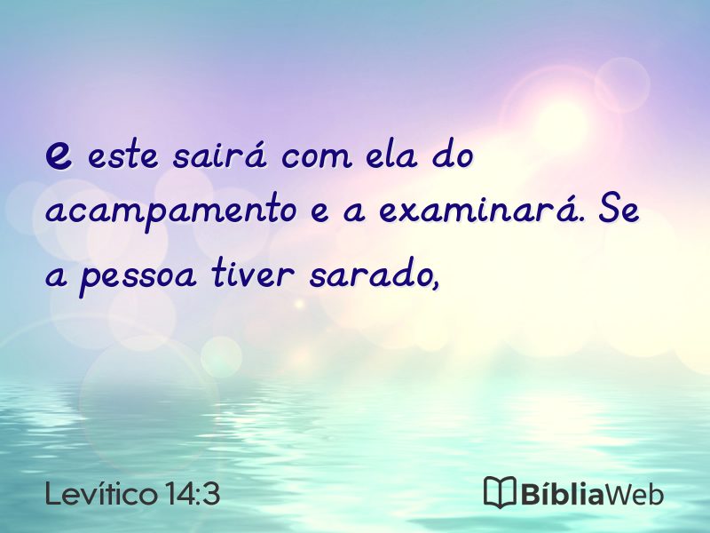 Levítico 14:3 em imagem para compartilhar