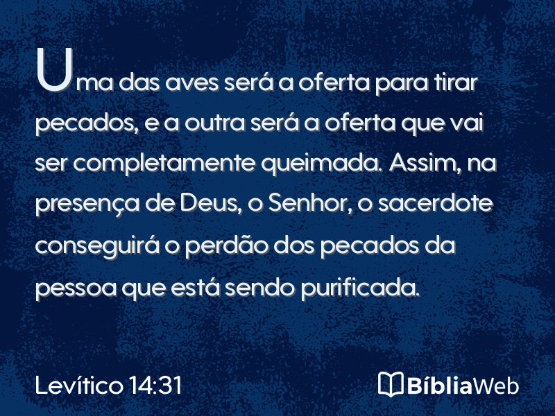 Levítico 14:31 em imagem para compartilhar