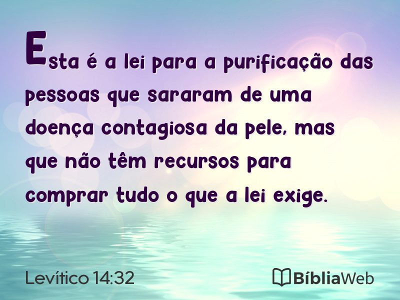 Levítico 14:32 em imagem para compartilhar