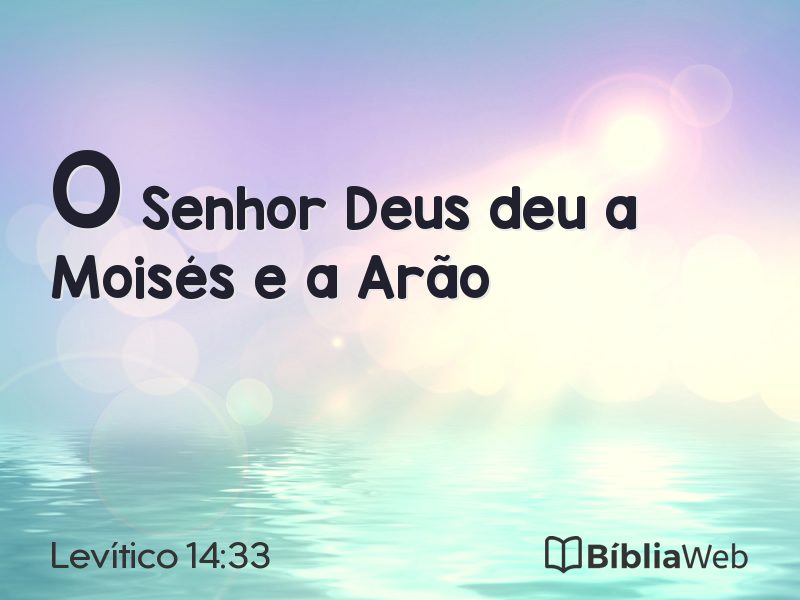 Levítico 14:33 em imagem para compartilhar
