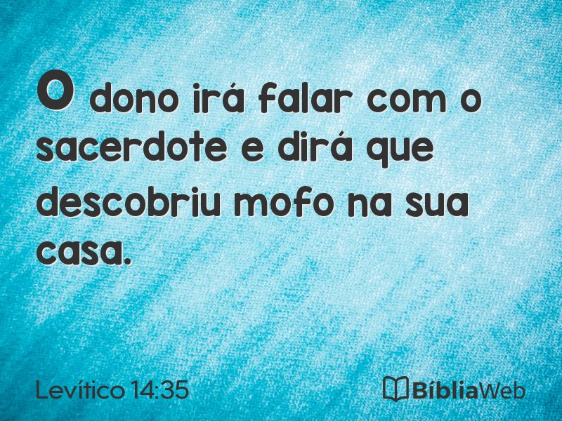 Levítico 14:35 em imagem para compartilhar