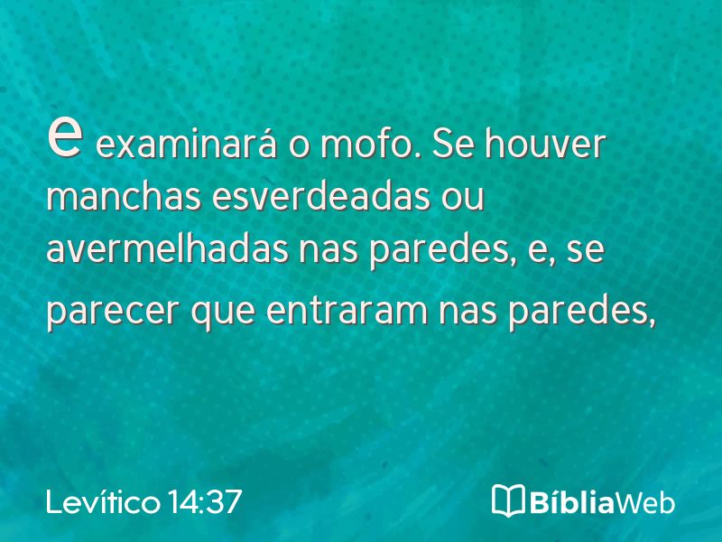 Levítico 14:37 em imagem para compartilhar