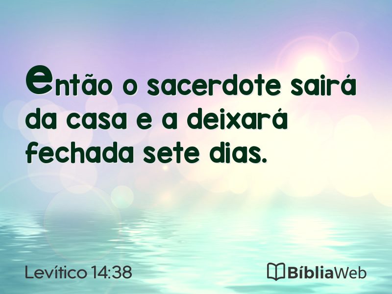 Levítico 14:38 em imagem para compartilhar