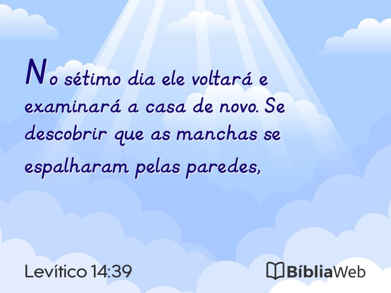 Levítico 14:39 em imagem para compartilhar