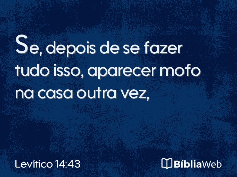 Levítico 14:43 em imagem para compartilhar