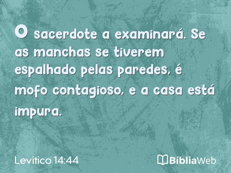 Levítico 14:44 em imagem para compartilhar