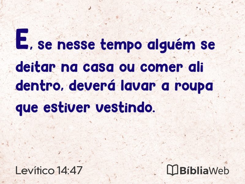 Levítico 14:47 em imagem para compartilhar
