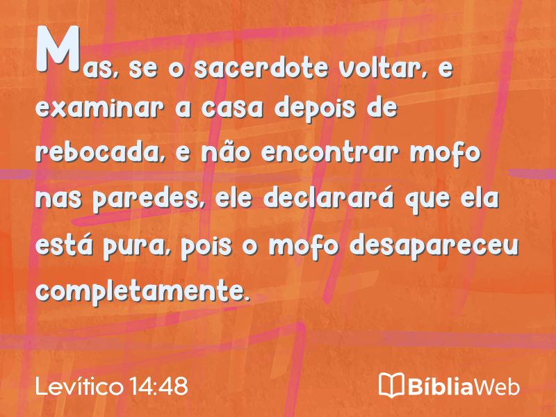 Levítico 14:48 em imagem para compartilhar