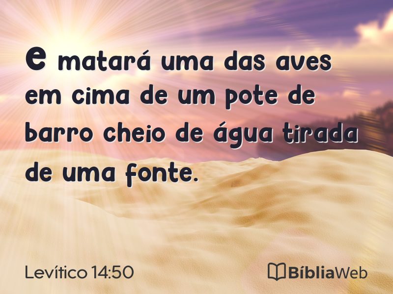 Levítico 14:50 em imagem para compartilhar