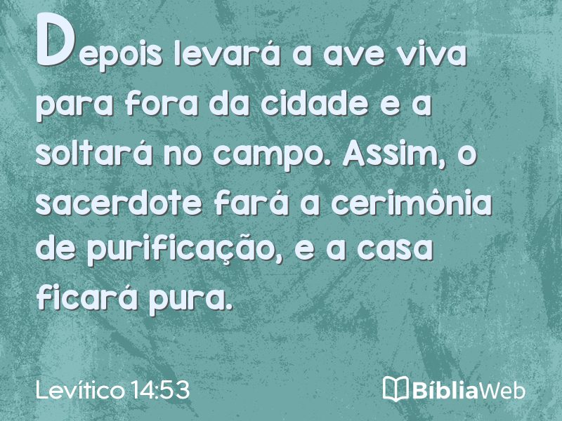 Levítico 14:53 em imagem para compartilhar