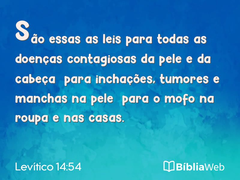 Levítico 14:54 em imagem para compartilhar