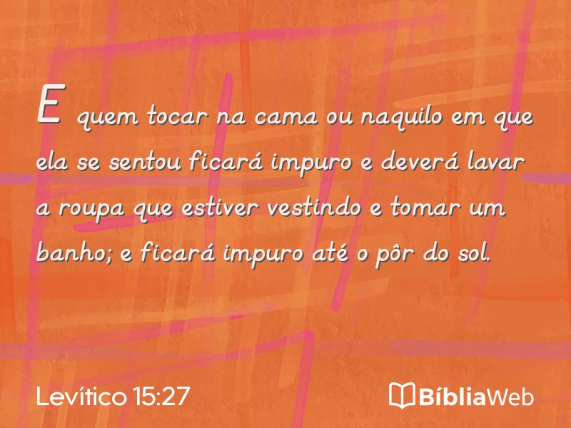 Levítico 15:27 em imagem para compartilhar