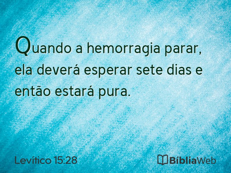 Levítico 15:28 em imagem para compartilhar