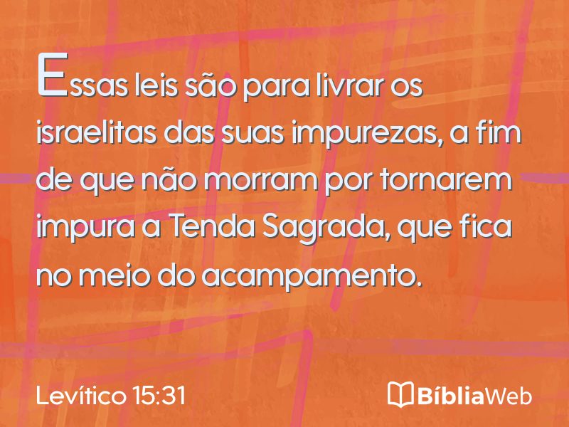 Levítico 15:31 em imagem para compartilhar