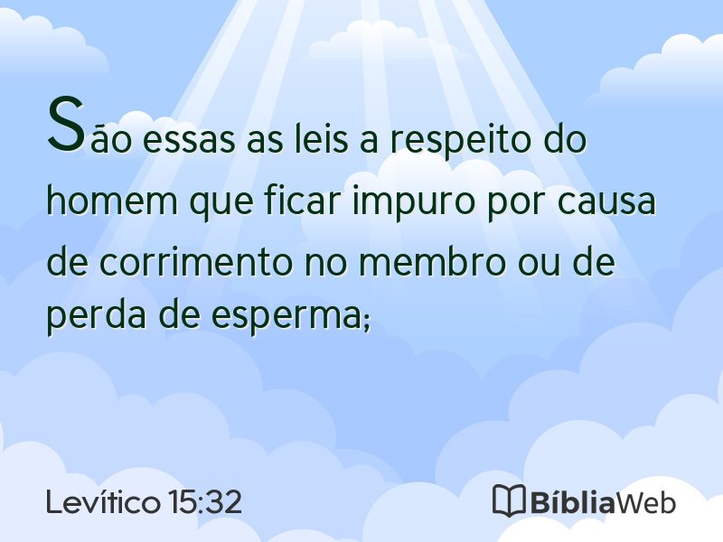 Levítico 15:32 em imagem para compartilhar