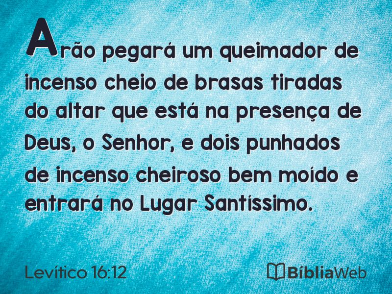 Levítico 16:12 em imagem para compartilhar