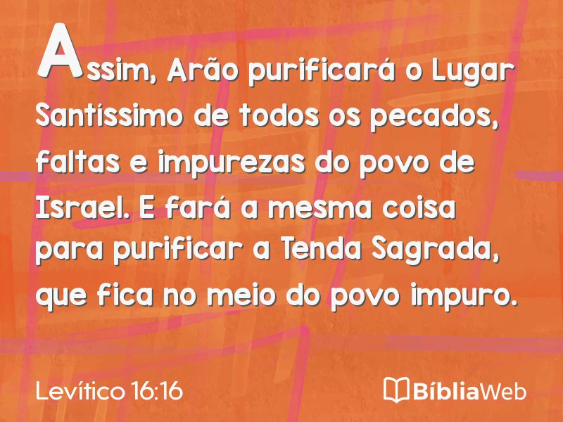 Levítico 16:16 em imagem para compartilhar