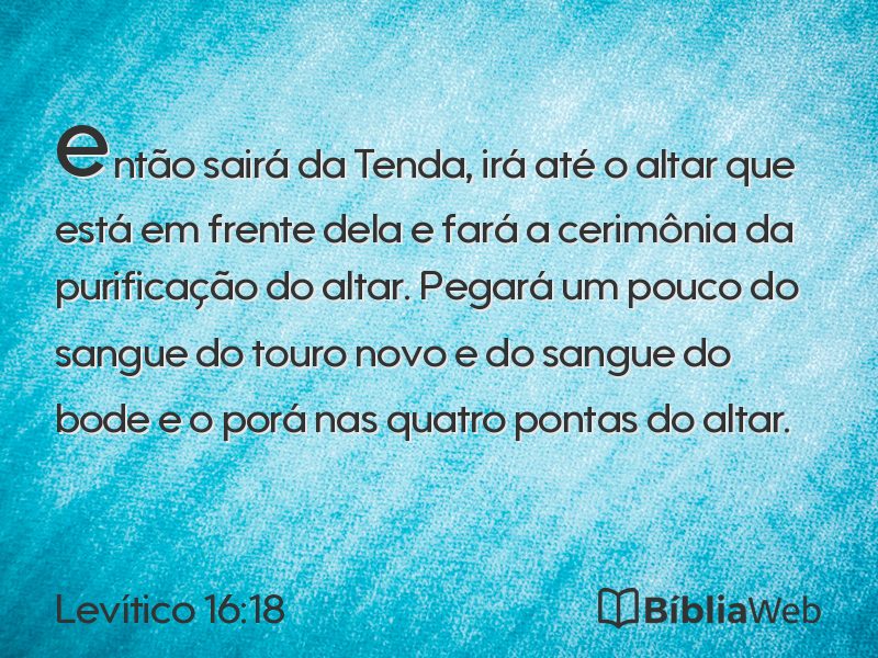 Levítico 16:18 em imagem para compartilhar