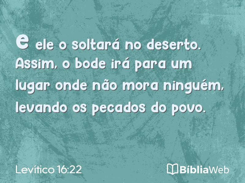 Levítico 16:22 em imagem para compartilhar