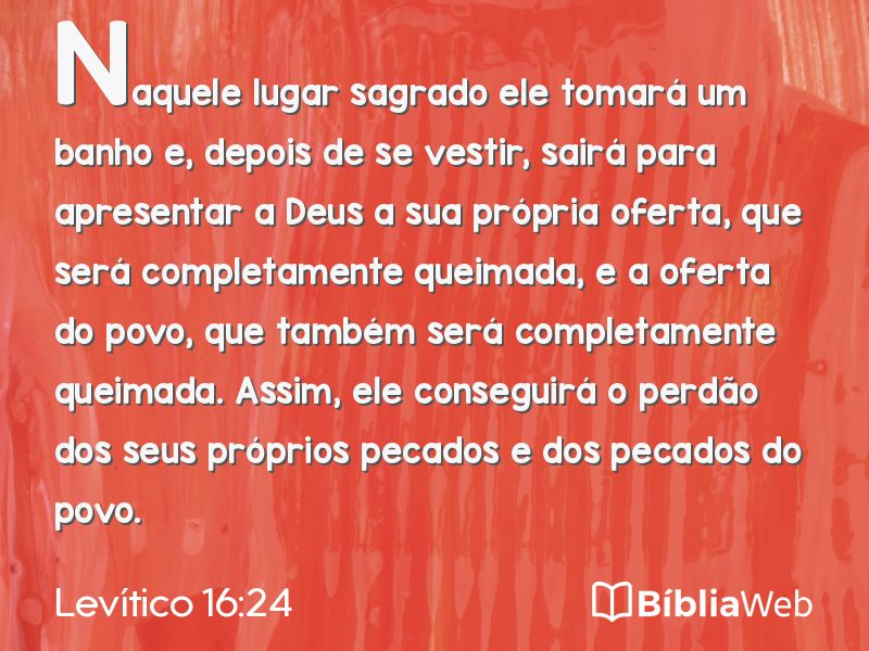 Levítico 16:24 em imagem para compartilhar