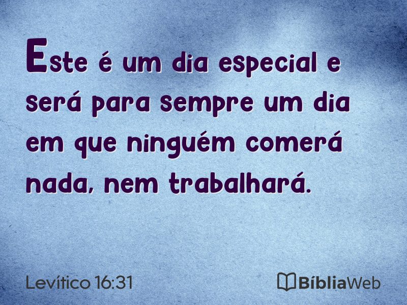 Levítico 16:31 em imagem para compartilhar