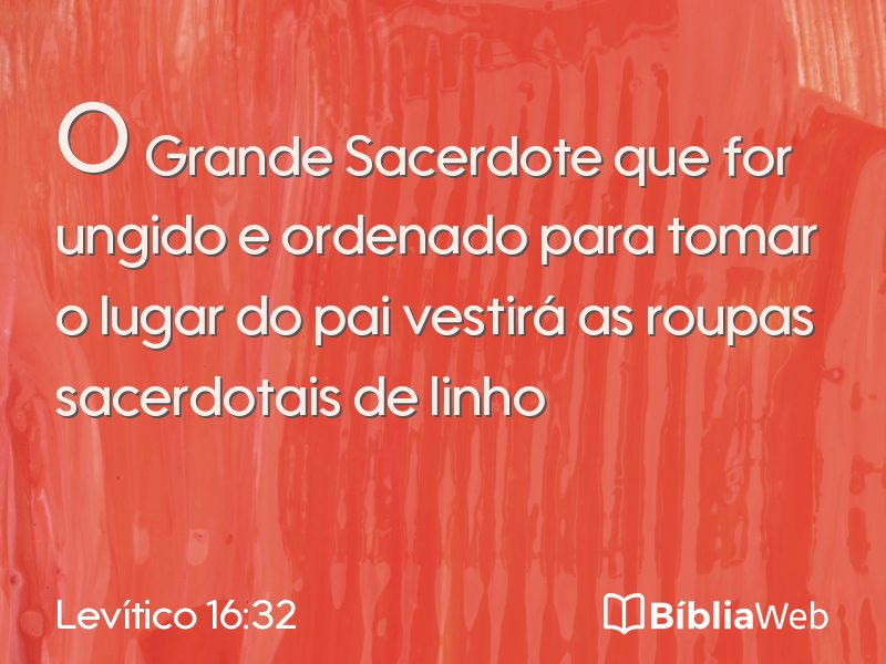 Levítico 16:32 em imagem para compartilhar