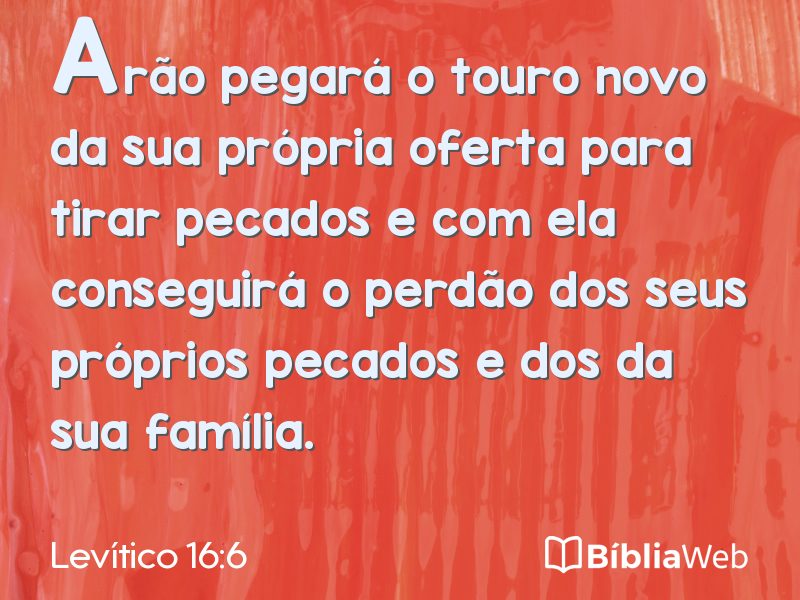 Levítico 16:6 em imagem para compartilhar