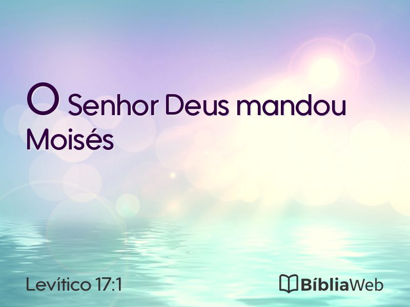 Levítico 17:1 em imagem para compartilhar
