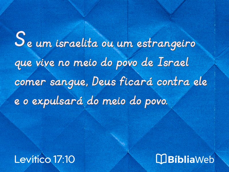 Levítico 17:10 em imagem para compartilhar