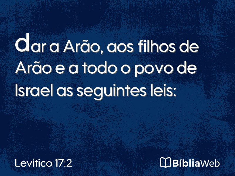 Levítico 17:2 em imagem para compartilhar