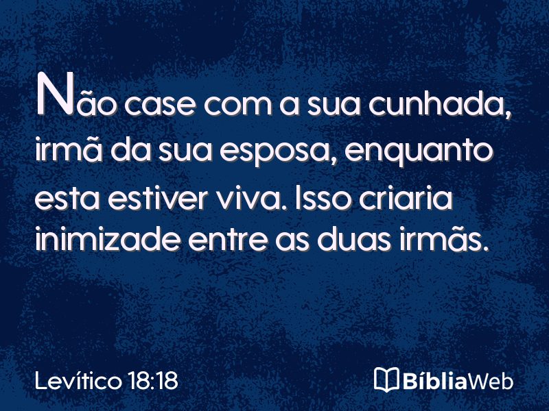 Levítico 18:18 em imagem para compartilhar