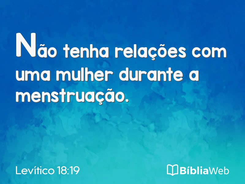 Levítico 18:19 em imagem para compartilhar