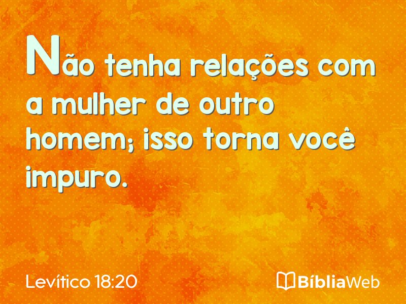 Levítico 18:20 em imagem para compartilhar