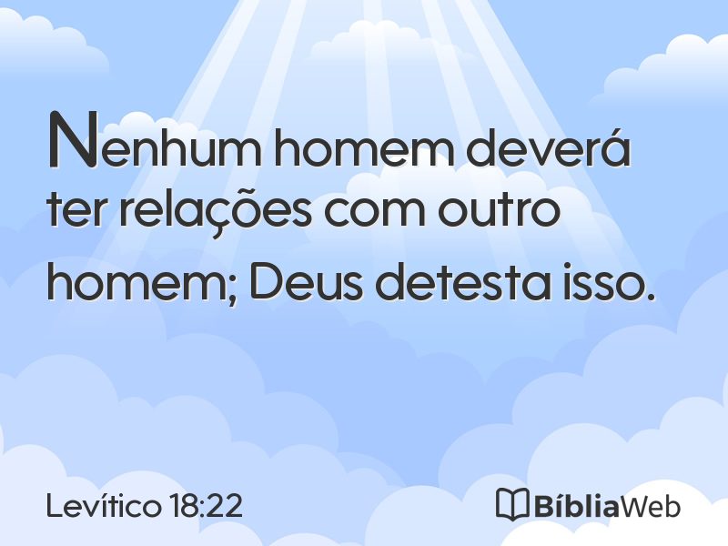 Levítico 18:22 em imagem para compartilhar