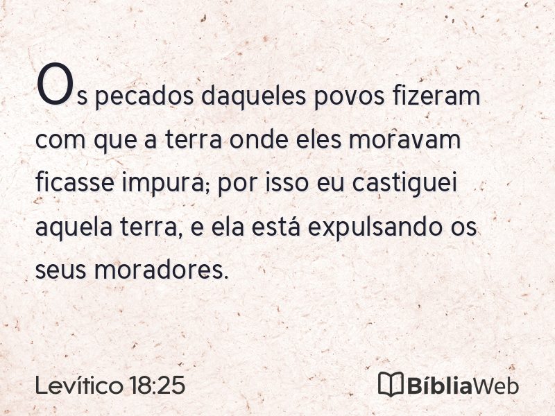 Levítico 18:25 em imagem para compartilhar